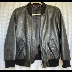 Marc by Marc Jacobs Lamb Leather bomber jacket